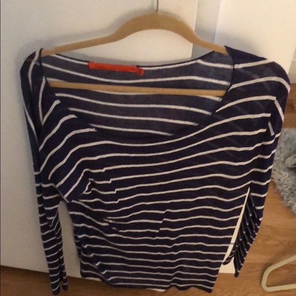 feel the piece Sweaters - Blue white striped light sweater